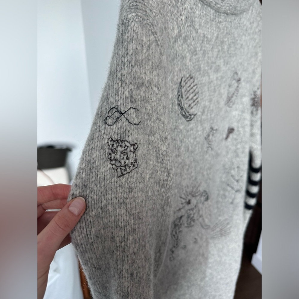 MOTHER The Hip Cardigan in Map Of Stars - Picture 5 of 16